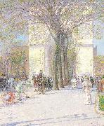 Childe Hassam Washington Arch Germany oil painting artist